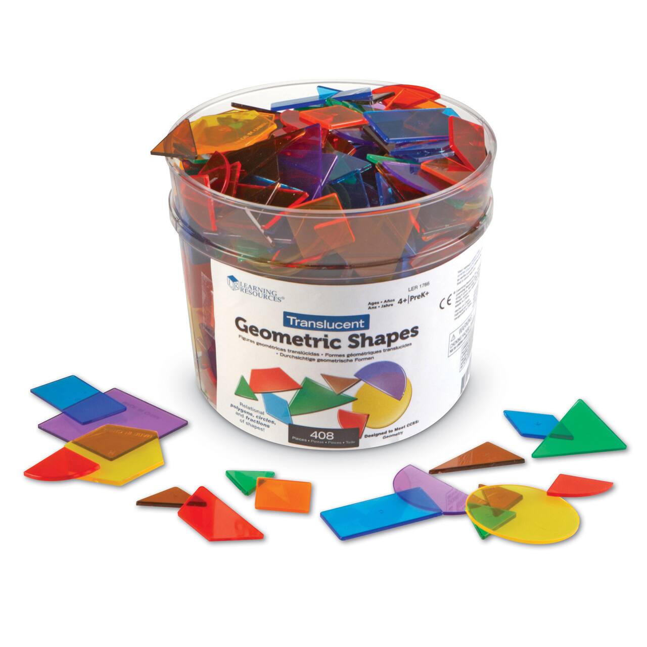 Learning Resources&#xAE; Translucent Geometric Shapes